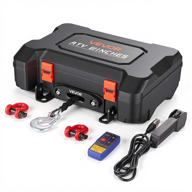 VEVOR Φορητό Ηλεκτρικό Βαρούλκο 12V DC 1587 kg με Συνθετικό Σχοινί και Ασύρματο/Ενσύρματο Χειριστήριο DHBXSATVJP35II7MM001V9