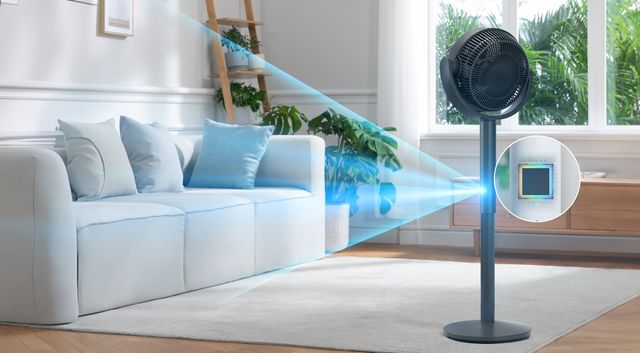 Levoit Επιδαπέδιος Ανεμιστήρας Ορθοστάτης Levoit Smart Pedestal Fan Τηλεχειριστήριο & 12 Ταχύτητες Γκρι LPF-R432-AEUR