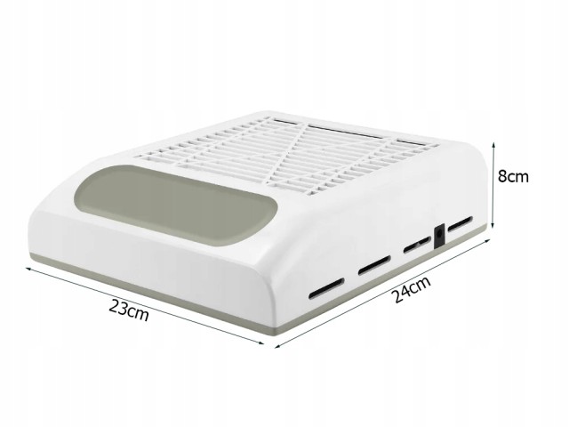 Verk Group Μανικιούρ Χωρίς Σακούλες: Κασετίνα Συλλογής Σκόνης Νυχιών 80W με Φίλτρο 5907451368435