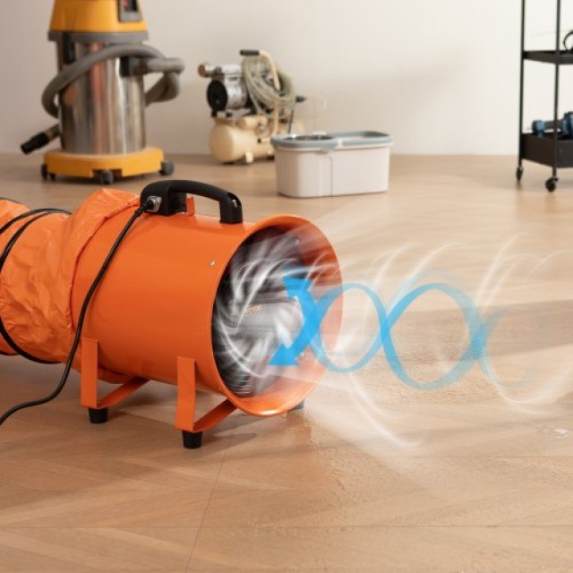 Φορητός Εξαεριστήρας VEVOR 254mm με 10m Σωλήνα για Βιομηχανική Χρήση  BXS350W1010IN1ZCDV2