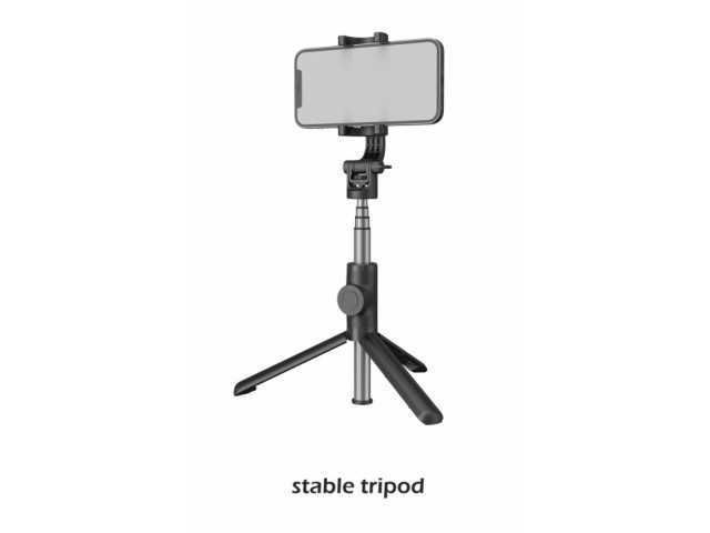 SWISSTEN Tηλεσκοπικό Τρίποδο Selfie Stick PRO Bluetooth 8595217478879