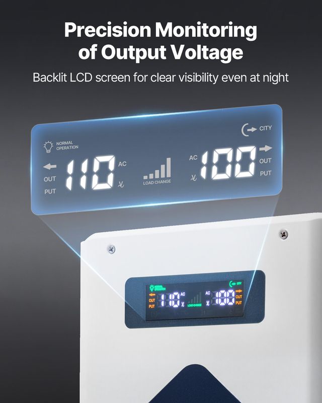 VEVOR Μετασχηματιστής Τάσης 2000VA, 220V σε 110V, 2 Αμερικάνικες Πρίζες DXDYZHQJY110IDWO5001V7