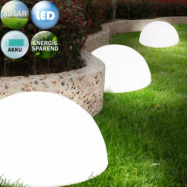 Σετ 3 Ηλιακά Φωτιστικά LED Ημικυκλικά 20,5 x 9,8cm 108850 Monzana