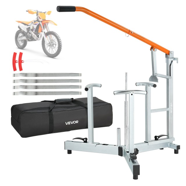 VEVOR Κιτ Αλλαγής Ελαστικών Μοτοσυκλέτας και Dual Sport, Κατάλληλο για 406-533 mm Ζάντες, 15/17/20/25 mm Άξονες ZXCMTCLTGHGJM4VF9001V0