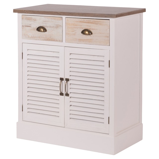 Galileo Ξύλινη συρταριέρα με 2 συρτάρια και 2 πόρτες 75x38x88 cm Granada Sibilla 5913951