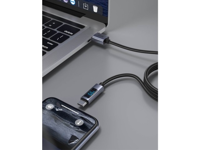 SWISSTEN Καλώδιο LCD USB-A / USB-C 8595217491557