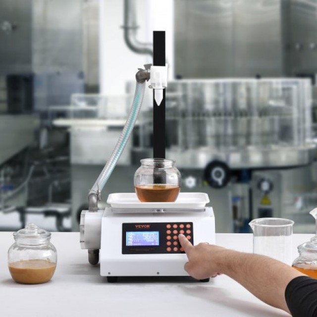 Αυτόματη Μηχανή Γεμίσματος Υγρών VEVOR (50-5000 g) για Μέλι, Λάδι, Κρασί, Απορρυπαντικό (Μονή Ακροφύσιο) WSDBGYGZJWXX420VCV2