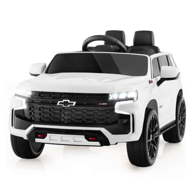 Costway  Ηλεκτρικό Αυτοκίνητο Chevrolet Tahoe για Παιδιά - Ασφαλές και Διασκεδαστικό με Μουσική και Φώτα TQ10117DE-WH