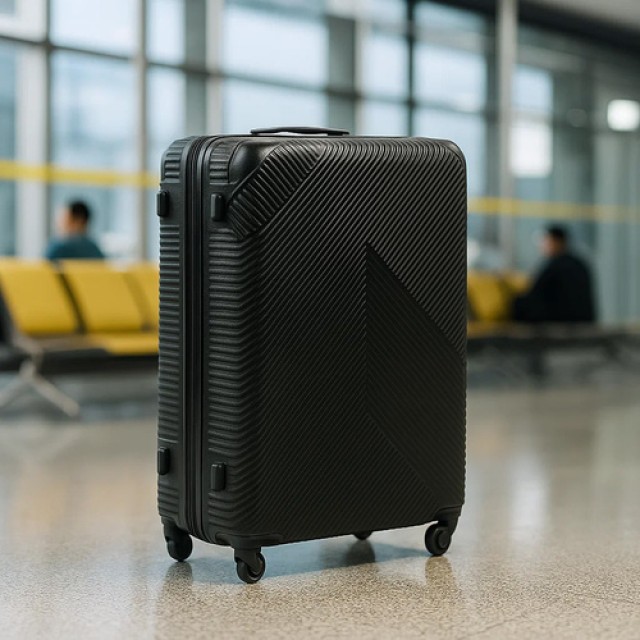 Σετ Βαλίτσες Ταξιδιού Σκληρές με 4 Ρόδες 3τμχ - Μαύρο 26661 Trizand