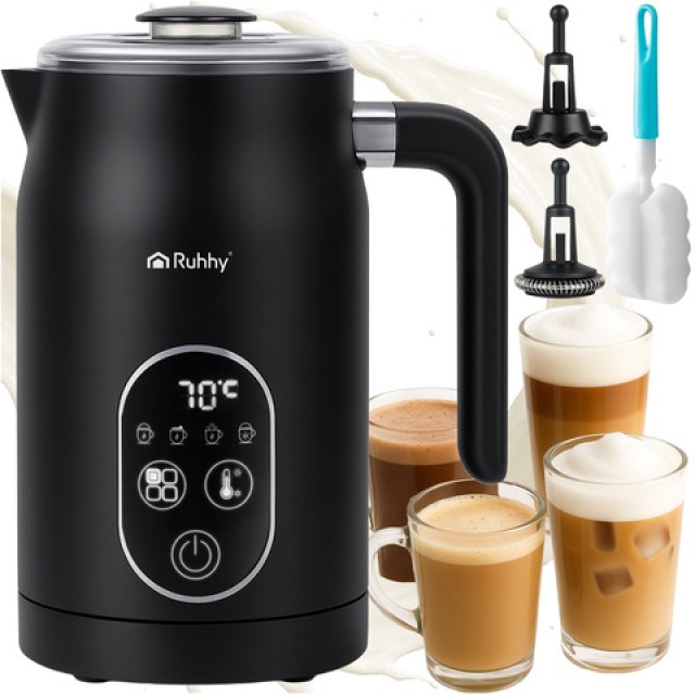 Ruhhy Ηλεκτρική Συσκευή για Αφρόγαλο με LED Οθόνη, 21 x 15 x 10 cm 26649