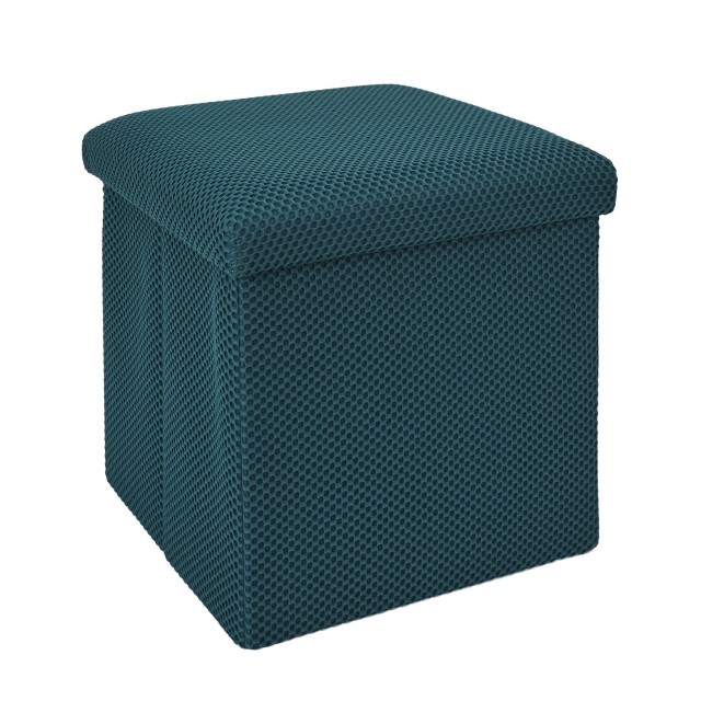 Home Deco Factory Πτυσσόμενο Κουτί Αποθήκευσης ATOME Μπλε 38 x 38 x 38 HD0504