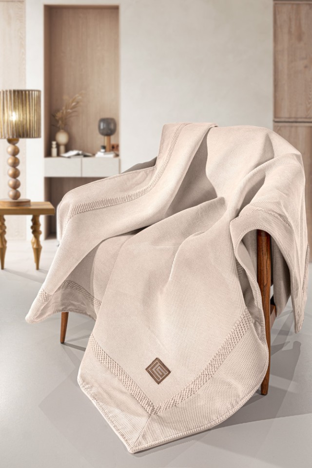 Guy Laroche Ριχτάρι Καναπέ Rubicon Champagne (Τριθέσιος) 170x300, 1133086224035