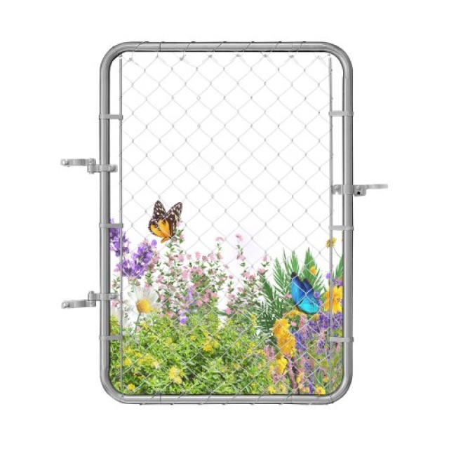 VEVOR Πύλη Φράχτη 2-6 ft x 4 ft Χωρίς Κολώνες SWHYM3246INCVKIDSV0