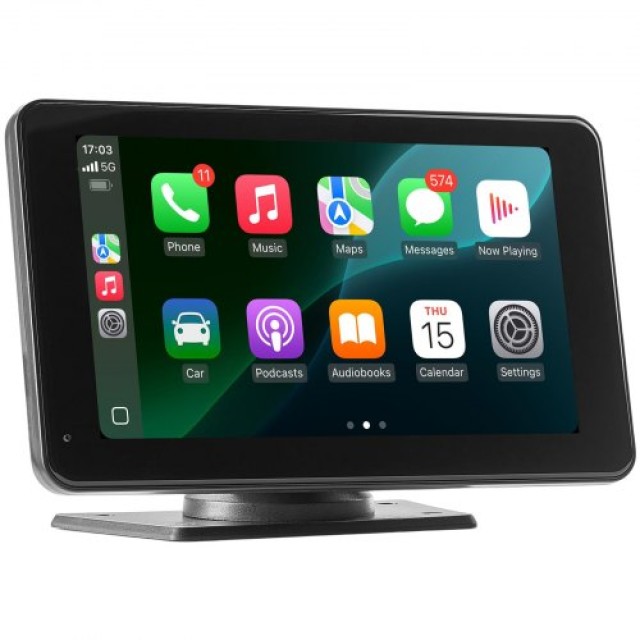VEVOR Οθόνη Αυτοκινήτου 7 με CarPlay, Android Auto & Κάμερα Οπισθοπορείας CZZKP7INCHBDV1Y7K001V9