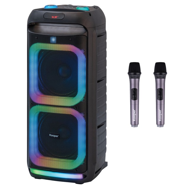 Kooper Ασύρματο Καραόκε 40W με 2 Μικρόφωνα και Τηλεχειριστήριο Kooper 2188877