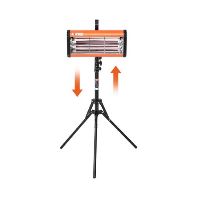 VEVOR Φορητή/Σταθερή Υπέρυθρη Λάμπα Βαφής 2000W για Στέγνωμα Αυτοκινήτων LYSKQD2000W0THJVCV2