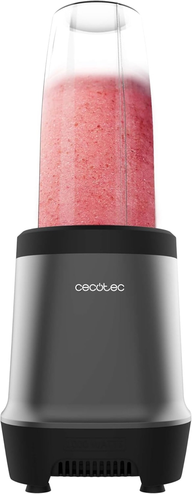 Μπλέντερ για Smoothies 1000W με Λεπίδες Τιτανίου & 2 Ποτήρια Γκρι Σκούρο CEC-03908 Cecotec