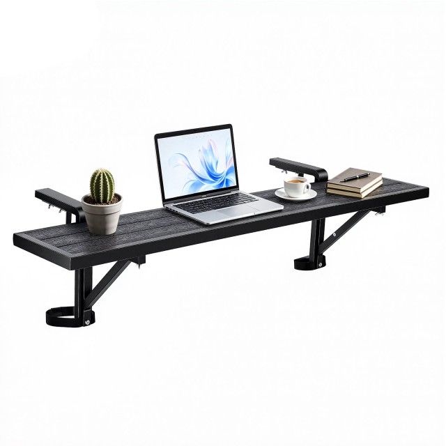VEVOR Κρεμαστό Τραπέζι Μπαλκονιού 1245 x 240 mm για Κάγκελα 25-65 mm FXGZSM10INCHXWOPK001V0