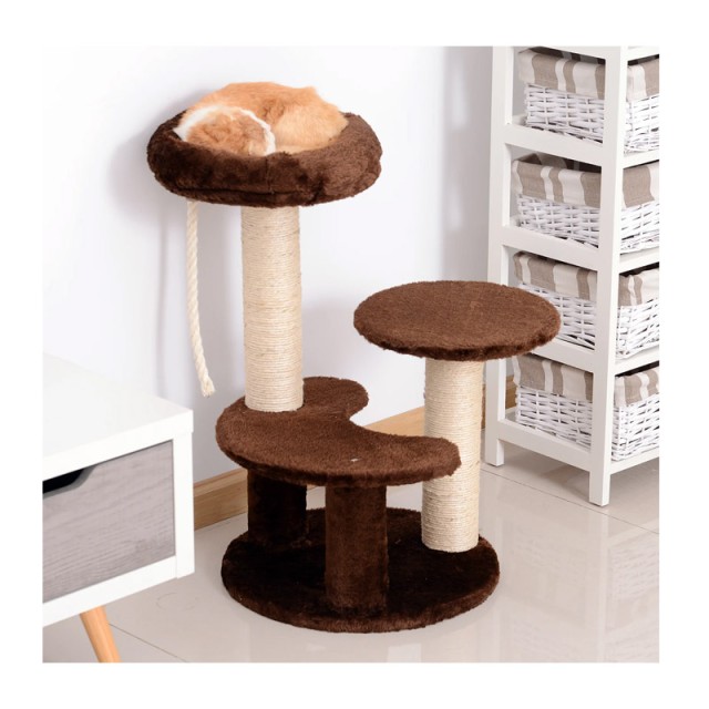 Δέντρο Γάτας - Ονυχοδρόμιο 40 x 65 cm Χρώματος Καφέ PawHut D30-202BN