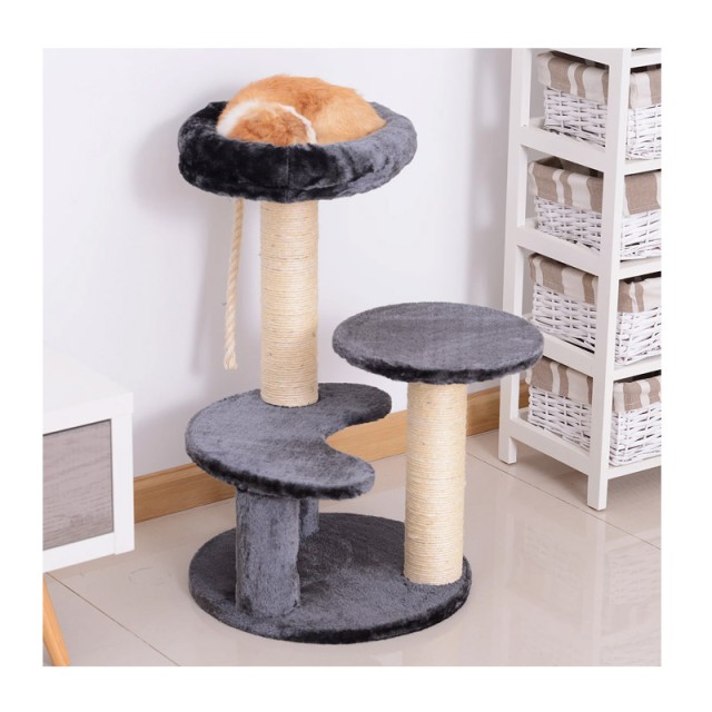 Δέντρο Γάτας - Ονυχοδρόμιο 40 x 65 cm Χρώματος Σκούρο Γκρι PawHut D30-202GY