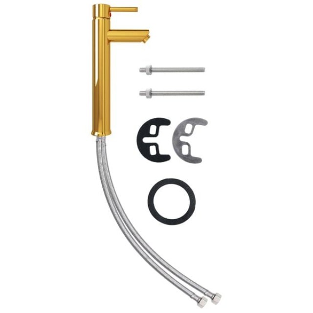 vidaXL Μπαταρία Μπάνιου Αναμεικτική Χρυσή 12 x 30 εκ. 149089