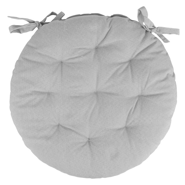 Galileo Στρογγυλό μαξιλάρι καρέκλας 40 εκ με γκρι υδρόφοβη επένδυση Est 5914901