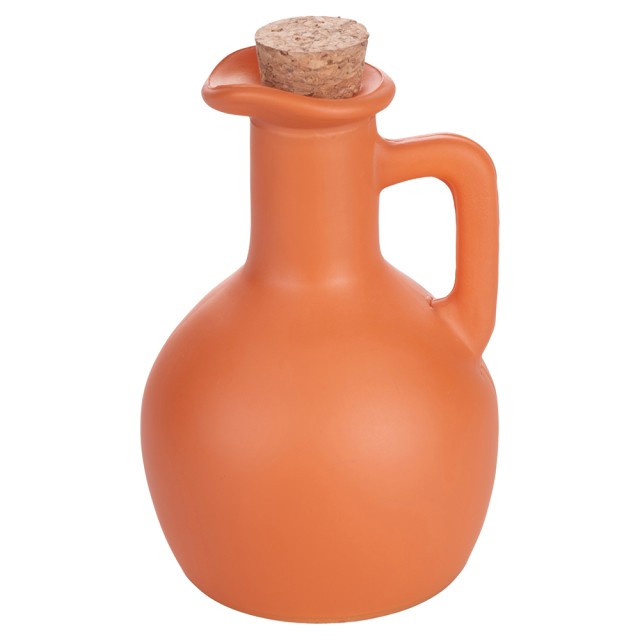 Villa dEste Home Μίνι Ανφώρα Λαδόξυδο 180 ml σε Γυαλί με Πορτοκαλί Φελλό Sangria y Fiesta 5921138