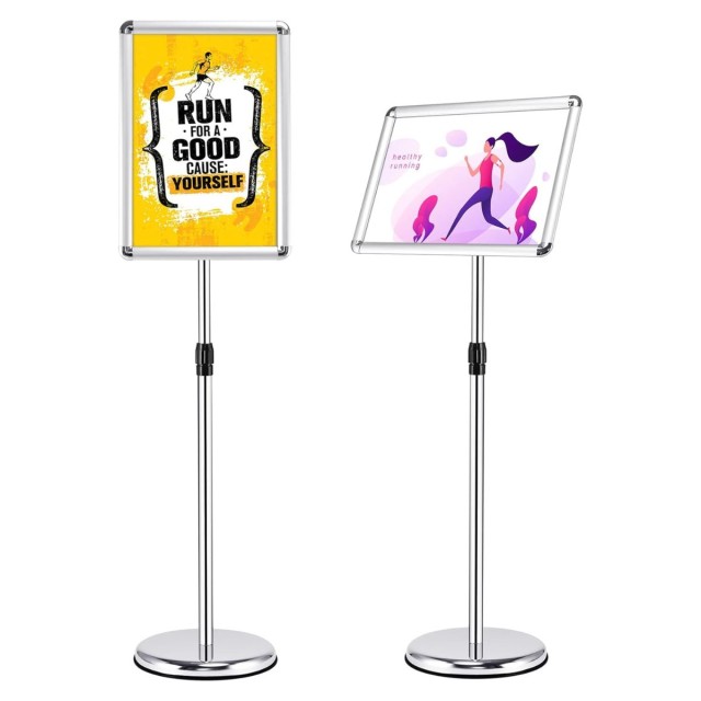 Costway Ρυθμιζόμενη Βάση Πληροφοριών DIN A3 Περιστρεφόμενη & Κεκλιμένη Ασημί CB10770SL