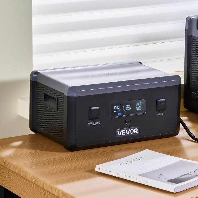 VEVOR Επιπλέον Μπαταρία 2160Wh LiFePO4 για Φορητό Σταθμό Ενέργειας με 3 Θύρες Εξόδου RLKZDCB2048W8OFJV001V9