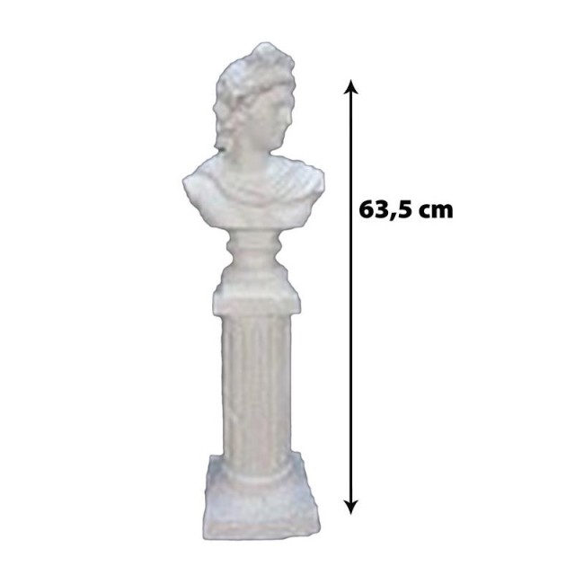Διακοσμητική Προτομή Πολυρητίνης 19 x 16 x 63.5 cm Home Deco Factory HD1344