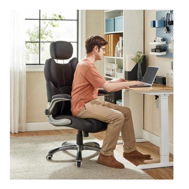 Διευθυντική Καρέκλα Γραφείου 70 x 75 x 119-137 cm Songmics OBG65BK