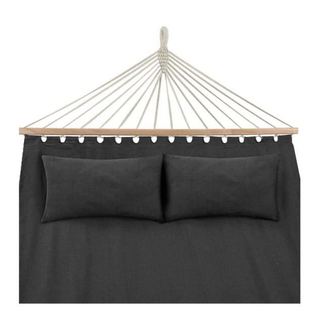 Διπλή Αιώρα 345 x 150 cm Χρώματος Ανθρακί Bakaji 02814201