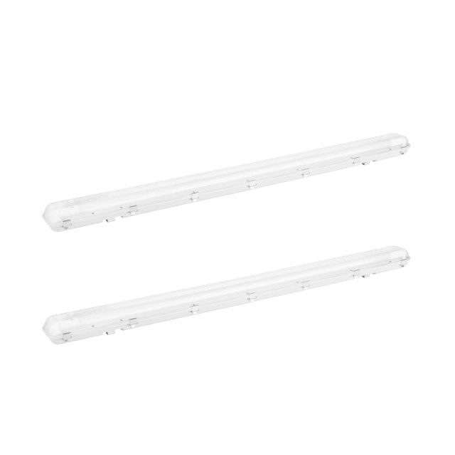 Διπλό Φωτιστικό Φθορίου Οροφής Σκαφάκι 120 cm IP65 με 2 Λαμπτήρες LED 2 x 18 W 2 Duo Pack SPM 8719831798391