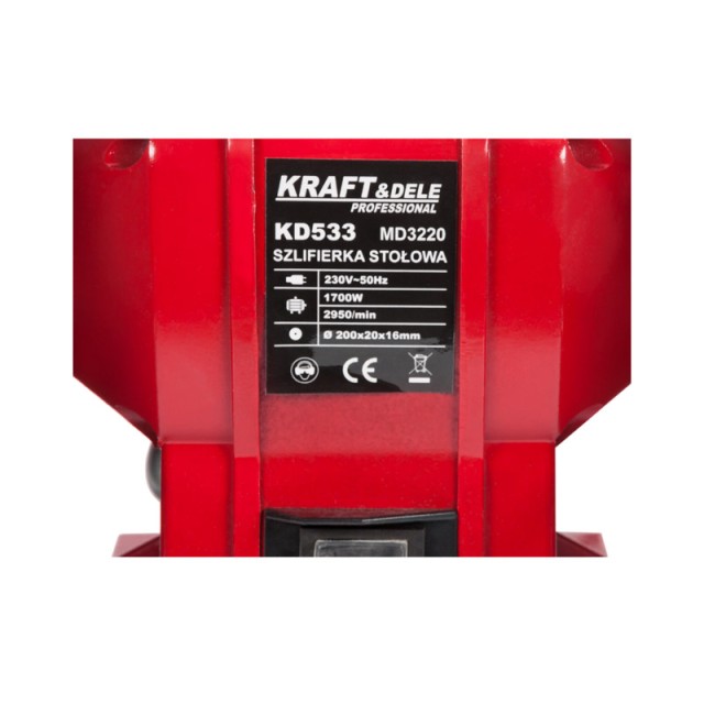 Διπλός Τροχός - Λειαντήρας 1700 W Kraft&Dele KD-533