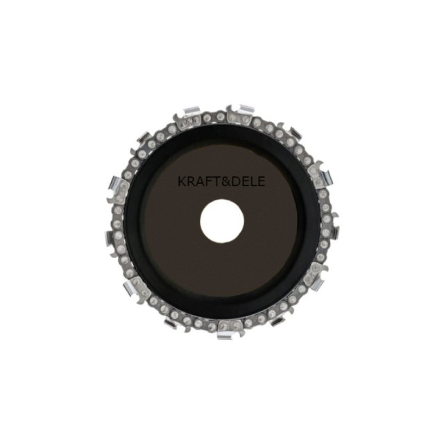 Δίσκος Κοπής Ξύλου με Αλυσίδα 125 x 22.2 mm και 14 Δόντια για Γωνιακό Τροχό Kraft&Dele KD-1060