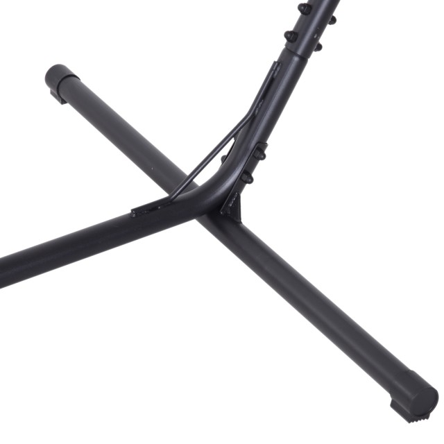 Outsunny Structure Support for Hammock Adjustable Max. 150 Kg, Black, 308-380x108x120cm 84A-083