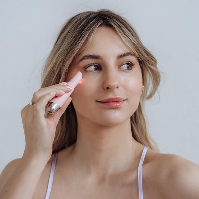 Μίνι Συσκευή Αντιγήρανσης Ματιών / Χειλιών Με Δονήσεις, Φωτοθεραπεία, Ionization και Θερμοθεραπεία Ροζ 5903003700319 BEAUTIFLY