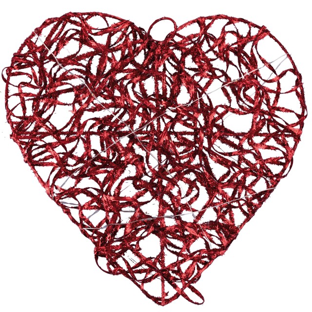 Galileo Καρδιά φωτεινή για εξώπορτα 30 εκ. από ρατάν και μέταλλο Santas House 5912386 Τυχαία Επιλογή Χρωμάτων