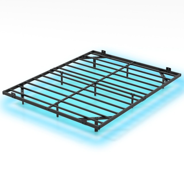 Costway Μεταλλικό Πλαίσιο Κρεβατιού Queen Size με LED Φώτα 160 x 200 cm HU11178DE-Q