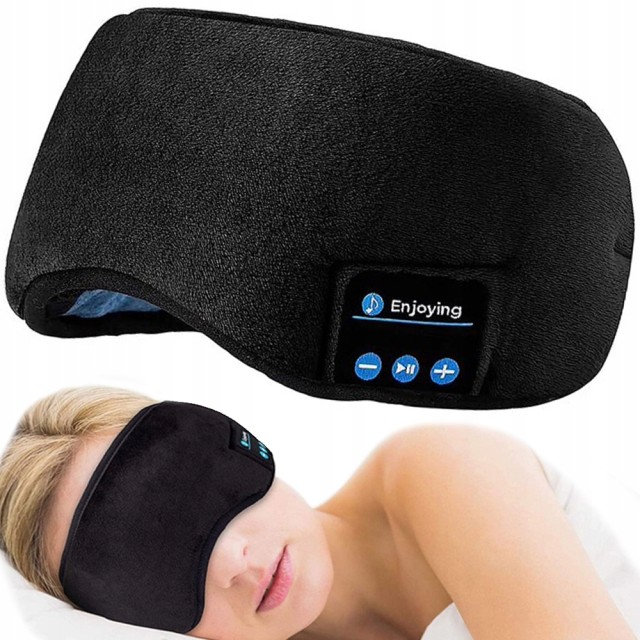 Verk Group Μάσκα Ύπνου με Ακουστικά Bluetooth και Δεμένα Μάτια 5907451340790