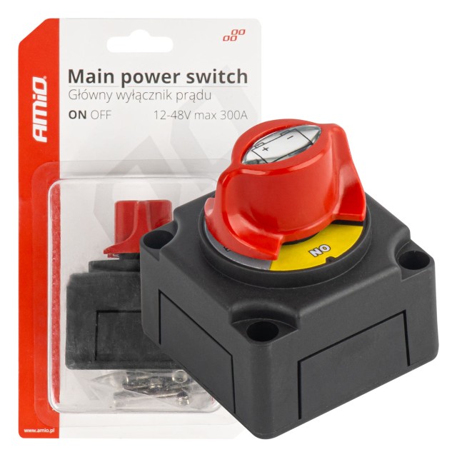 AMiO  Κύριος διακόπτης ισχύος 12-48V μέγ. 300A ,03838