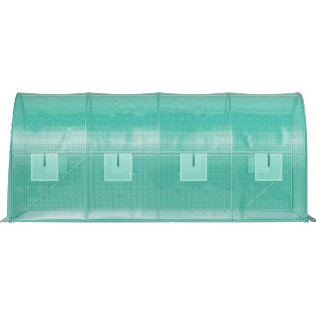 Garden Tunnel Θερμοκηπίου Ατσάλινο Πλαίσιο με 8 Παράθυρα 4,5 x 2 x 2 m VEVOR YDSDWSL1577FTL1FIV0