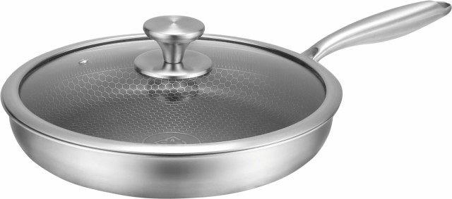Edenberg Τηγάνι Με Καπάκι από Ανοξείδωτο Ατσάλι με Αντικολλητική Επίστρωση 28cm EB-6935