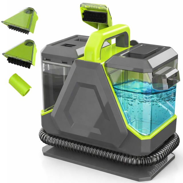 BAKAJI Φορητό Καθαριστικό 550W με Διπλή Δεξαμενή και 3 Εξαρτήματα για Χαλιά και Καναπέδες 02001702