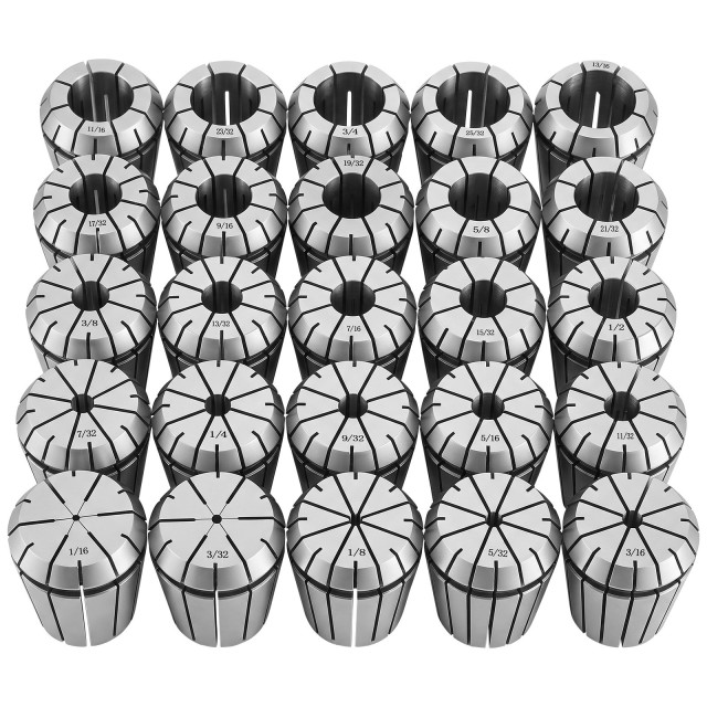 VEVOR Σετ Κολετών ER32 25 Τεμαχίων 1/16-13/16 ERJTTZER32256ZPP0001V0