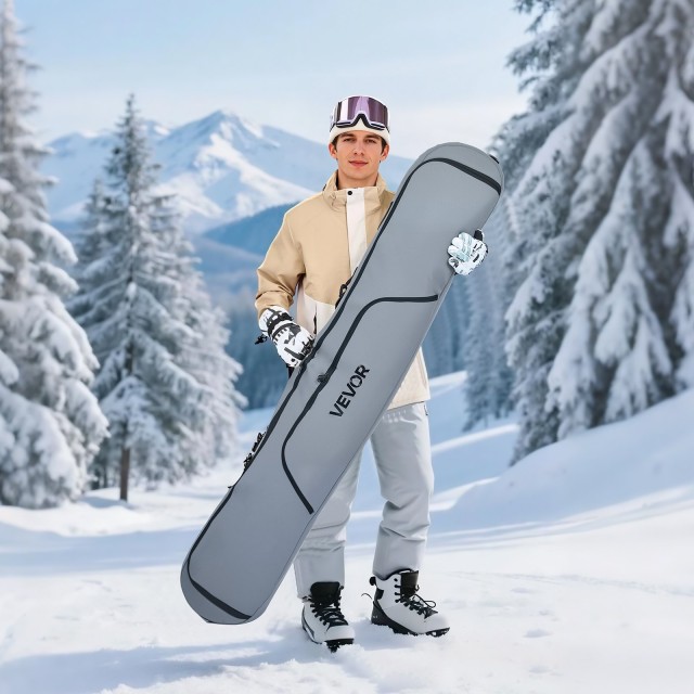 VEVOR Προστατευτική Τσάντα Snowboard 165 cm, Αδιάβροχη με Ενισχυμένους Ιμάντες HXYJBXBB165CBKA7U001V0