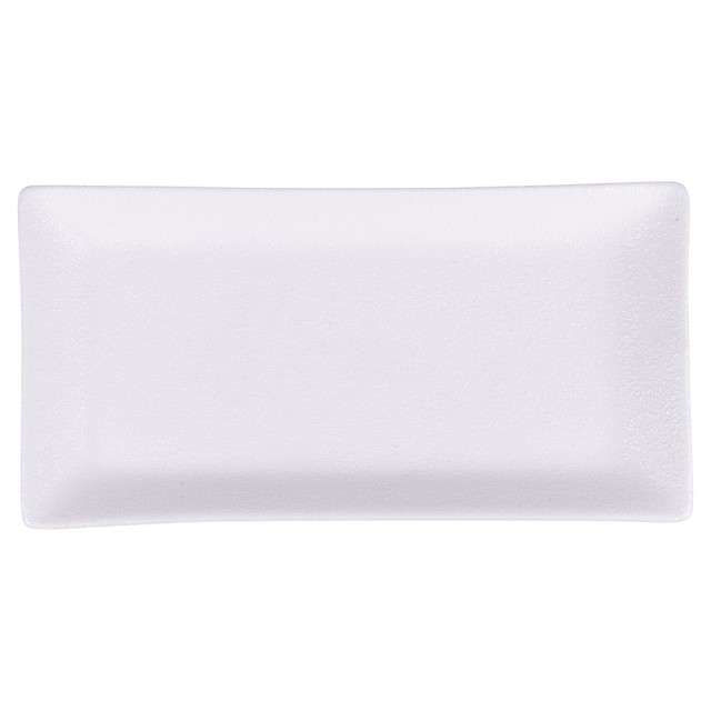 Villa DEste  Σετ 6 τμχ Ορθογώνιο πιάτο 24x12 cm από γκρες Horeca White 5922232