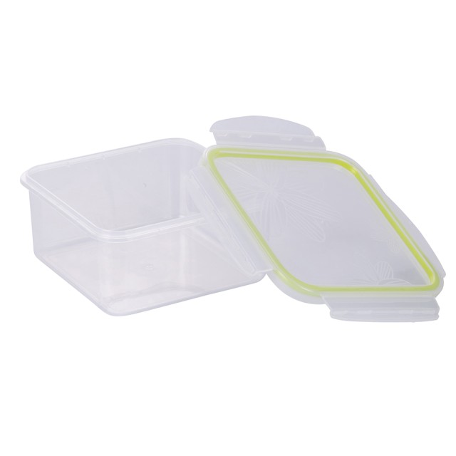 Galileo Αεροστεγές δοχείο 550 ml από πλαστικό PP 13x13x6 cm πράσινο SChef 2188083