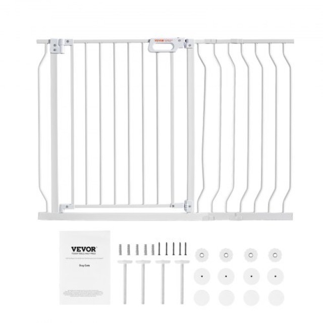 Πύλη Ασφαλείας VEVOR για Μωρά & Κατοικίδια, 75-123cm, Λευκή  LGXCWZLBS3059RN9WV0