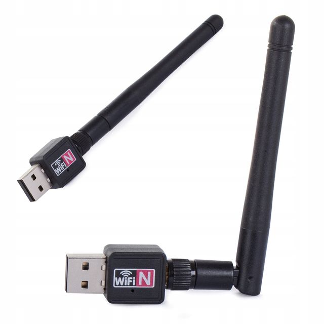 Verk Group Ασύρματη κάρτα δικτύου Wi‑Fi με κεραία 600 Mbps 5907451321379